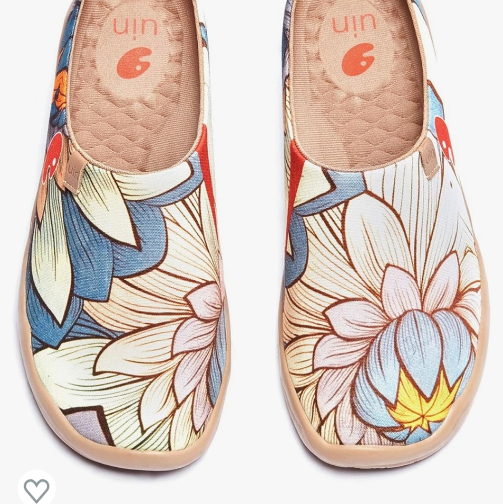 UIN Nelumbo Slipper Casual Art Painted - Brand New in Box Size 9